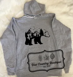 Bear Mountain Scene Hoodie