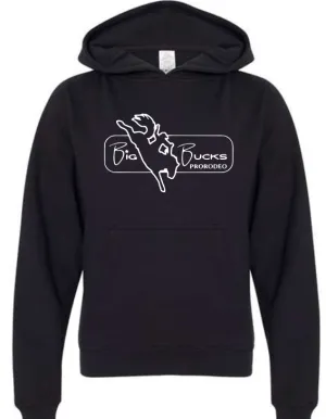 Big Bucks Pro Rodeo Hoodie~ Black YOUTH