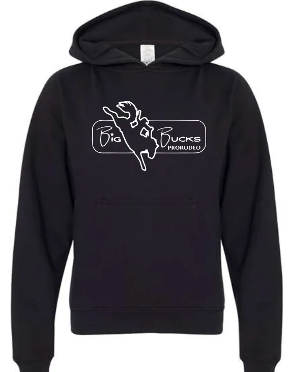 Big Bucks Pro Rodeo Hoodie~ Black YOUTH