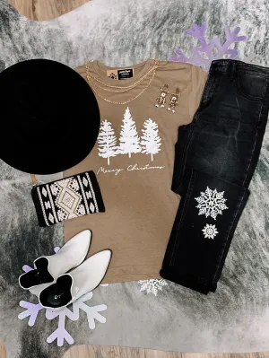 Boho Christmas Tree tee