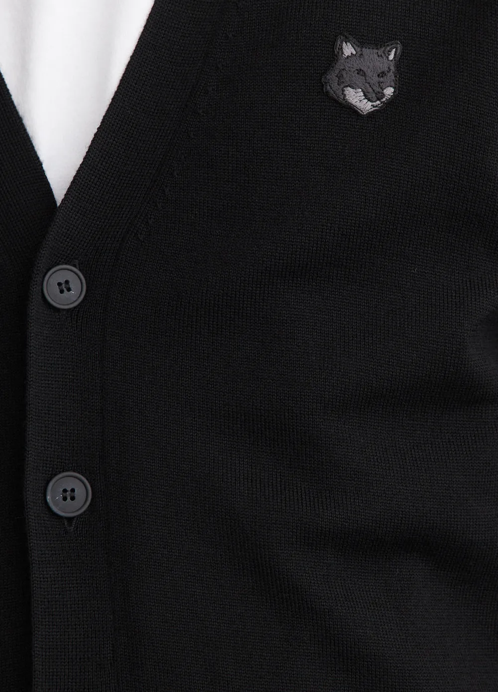 Bold Fox Head Patch Regular Cardigan