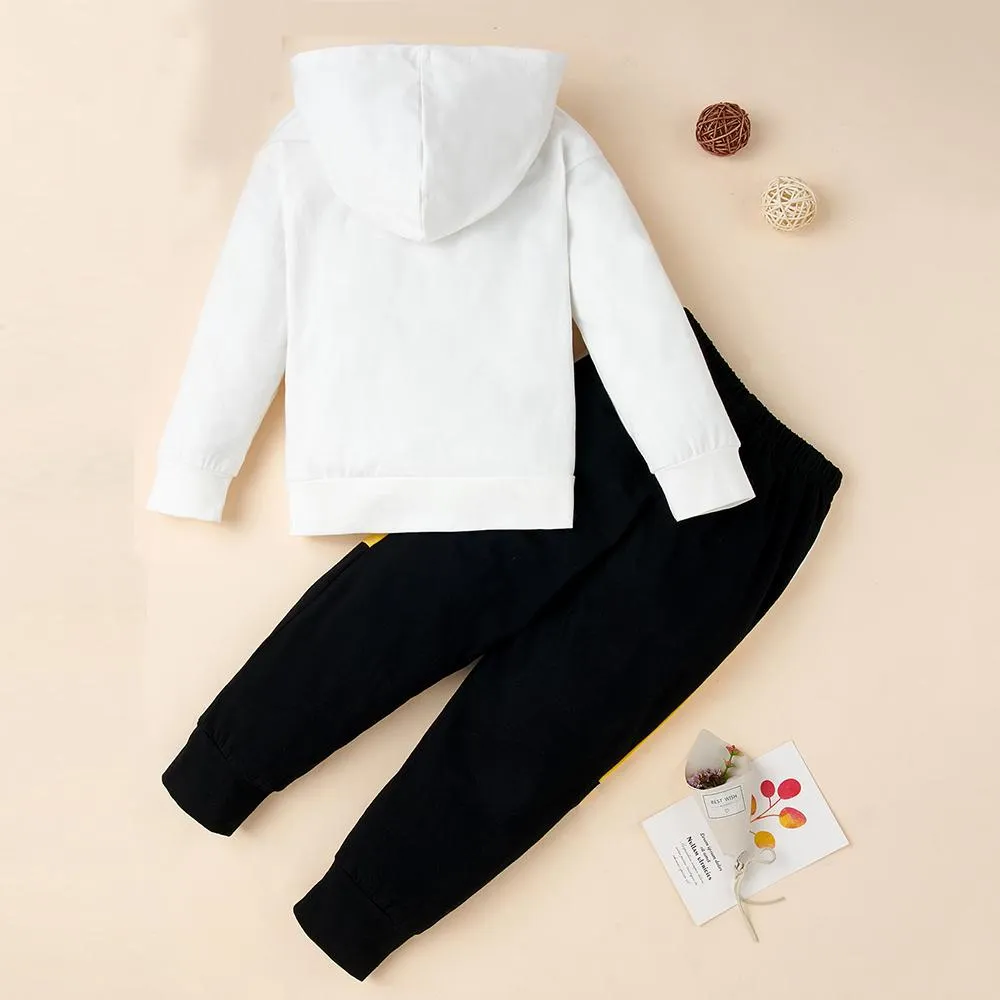 Boys The Moment Printed Hooded Long Sleeve Top & Pants Kids Wholesale Clothing