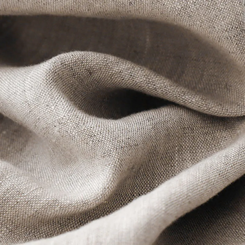Buddha Stones Summer Plain Color Ankle-Length Drawstring Cotton Linen Women's Wide Leg Pants With Pockets Zipper