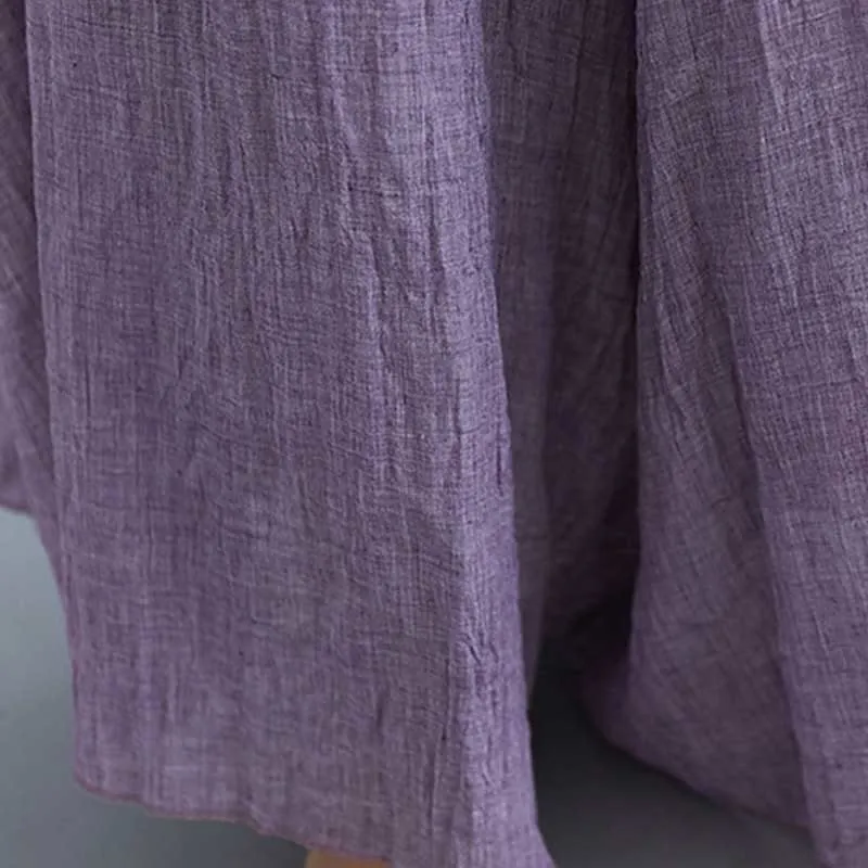 Buddha Stones Women Casual Loose Cotton Linen Wide Leg Pants For Yoga Dance