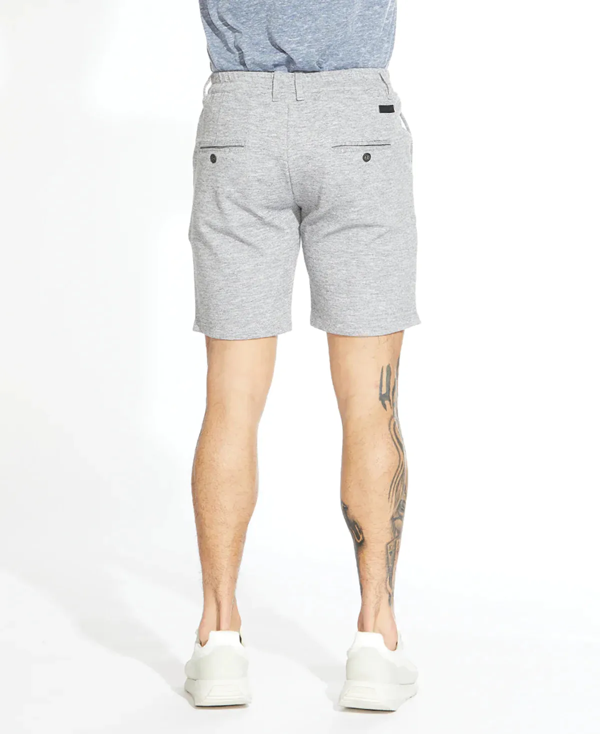 Civil Society Grey Heathered Pique Knit Shorts