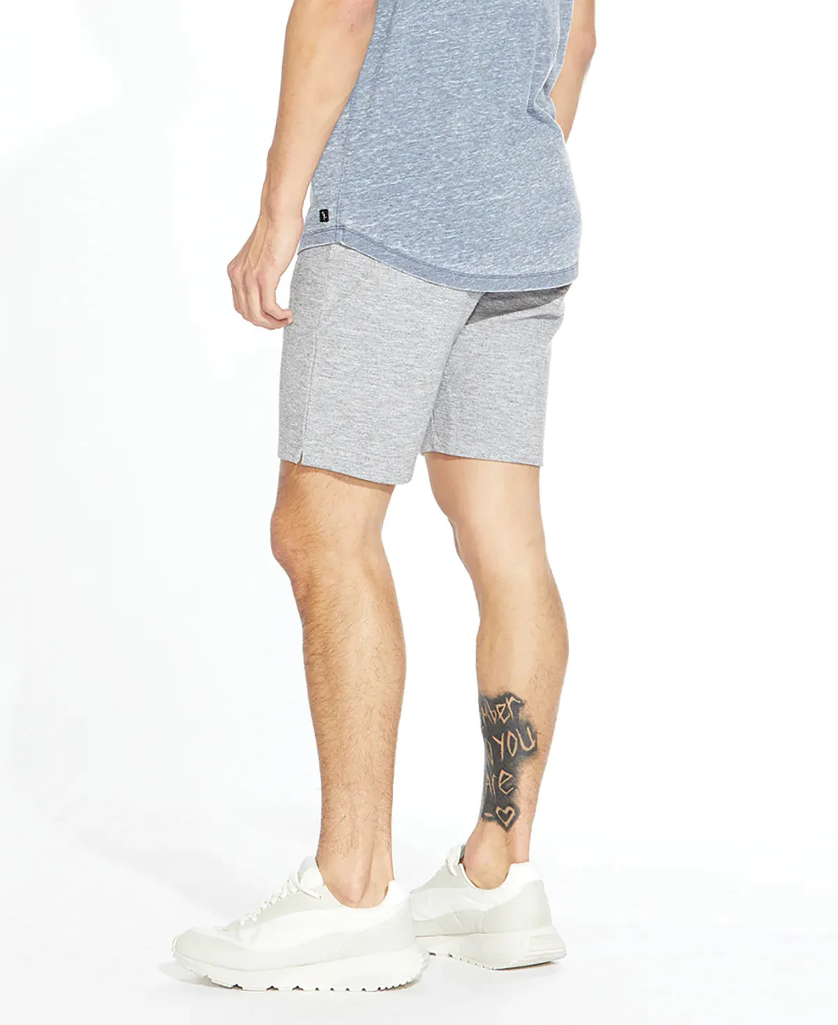 Civil Society Grey Heathered Pique Knit Shorts