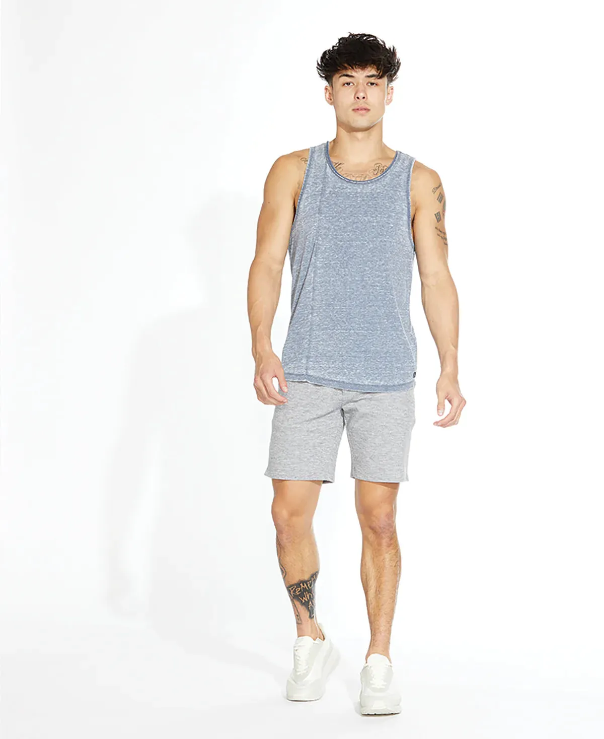 Civil Society Grey Heathered Pique Knit Shorts