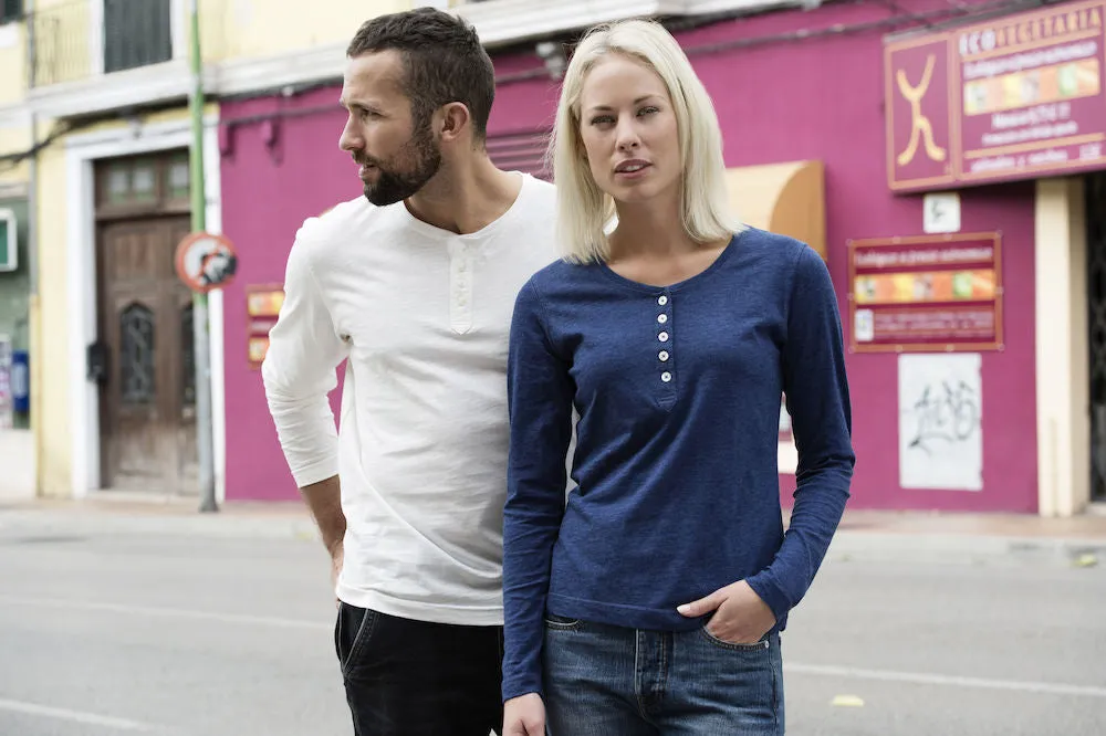 Clique Orlando Men's Henley Shirt | Soft Long Sleeve Top | Regular Fit | 3 Colours | S-2XL
