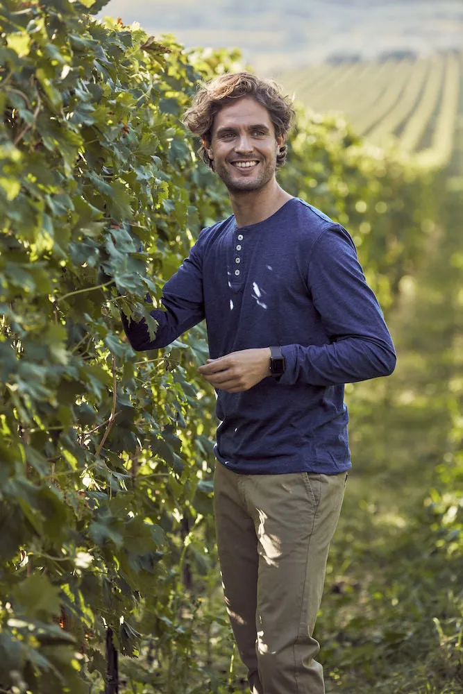 Clique Orlando Men's Henley Shirt | Soft Long Sleeve Top | Regular Fit | 3 Colours | S-2XL