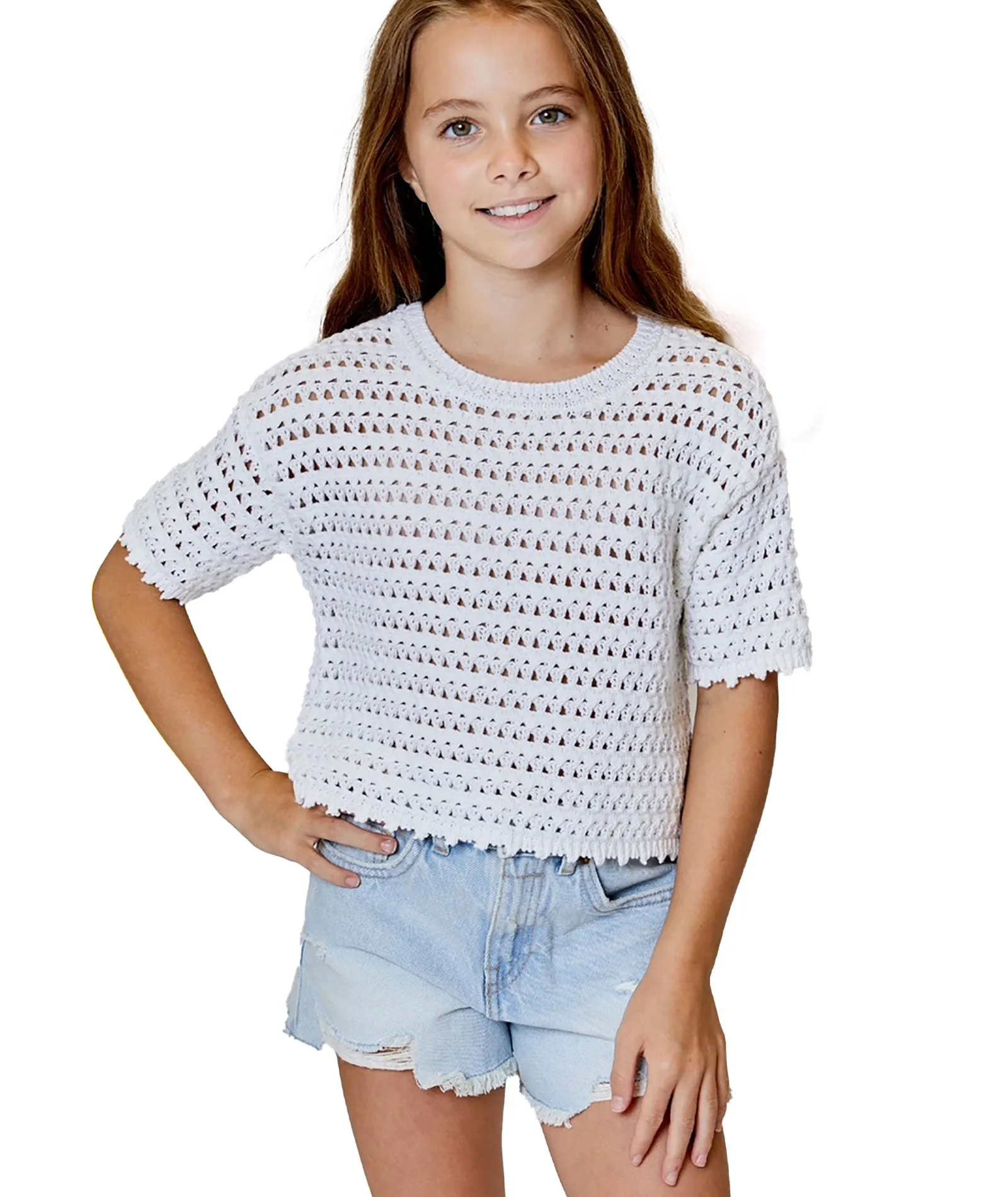Design History Girls Karla Knit Top