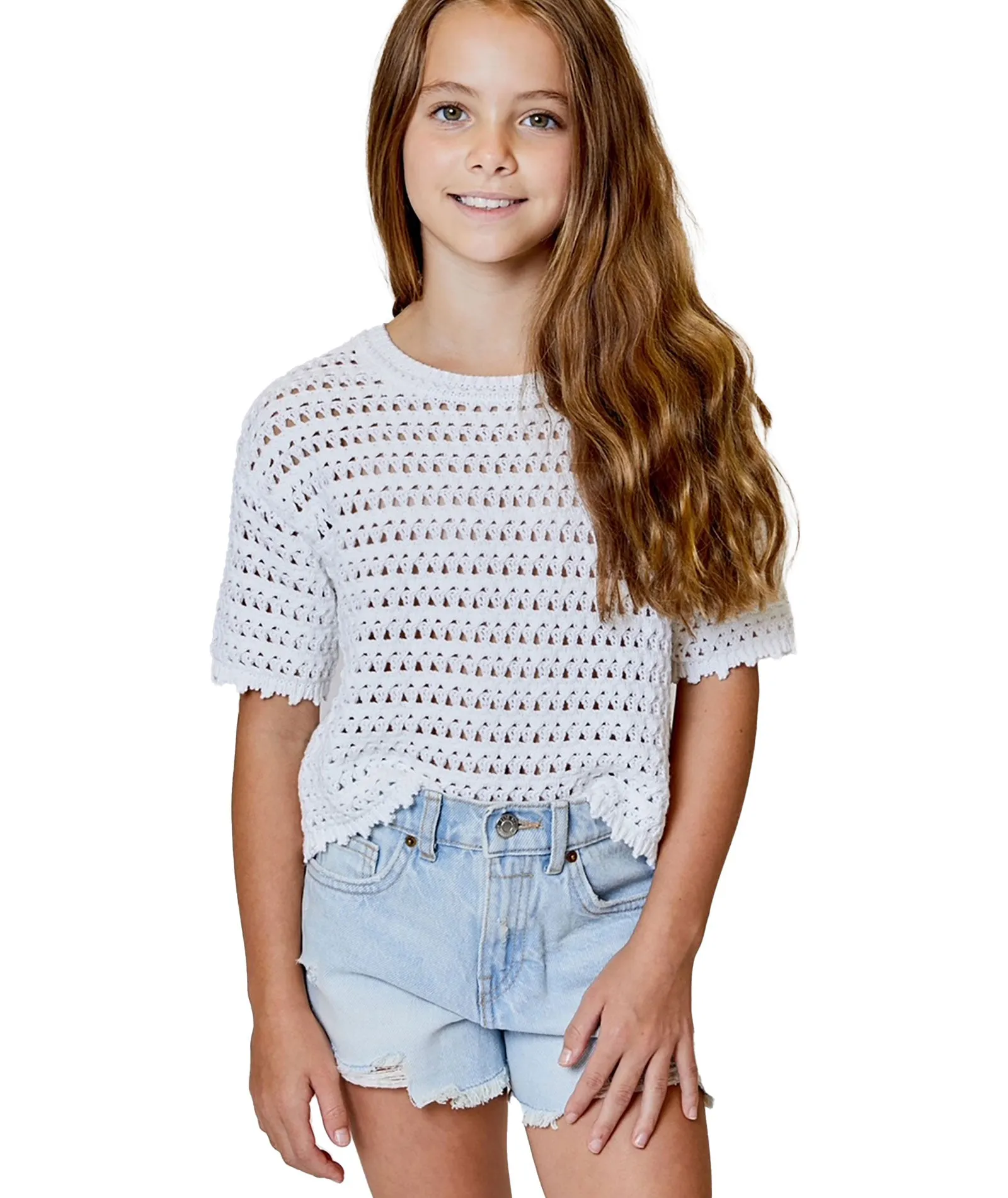 Design History Girls Karla Knit Top