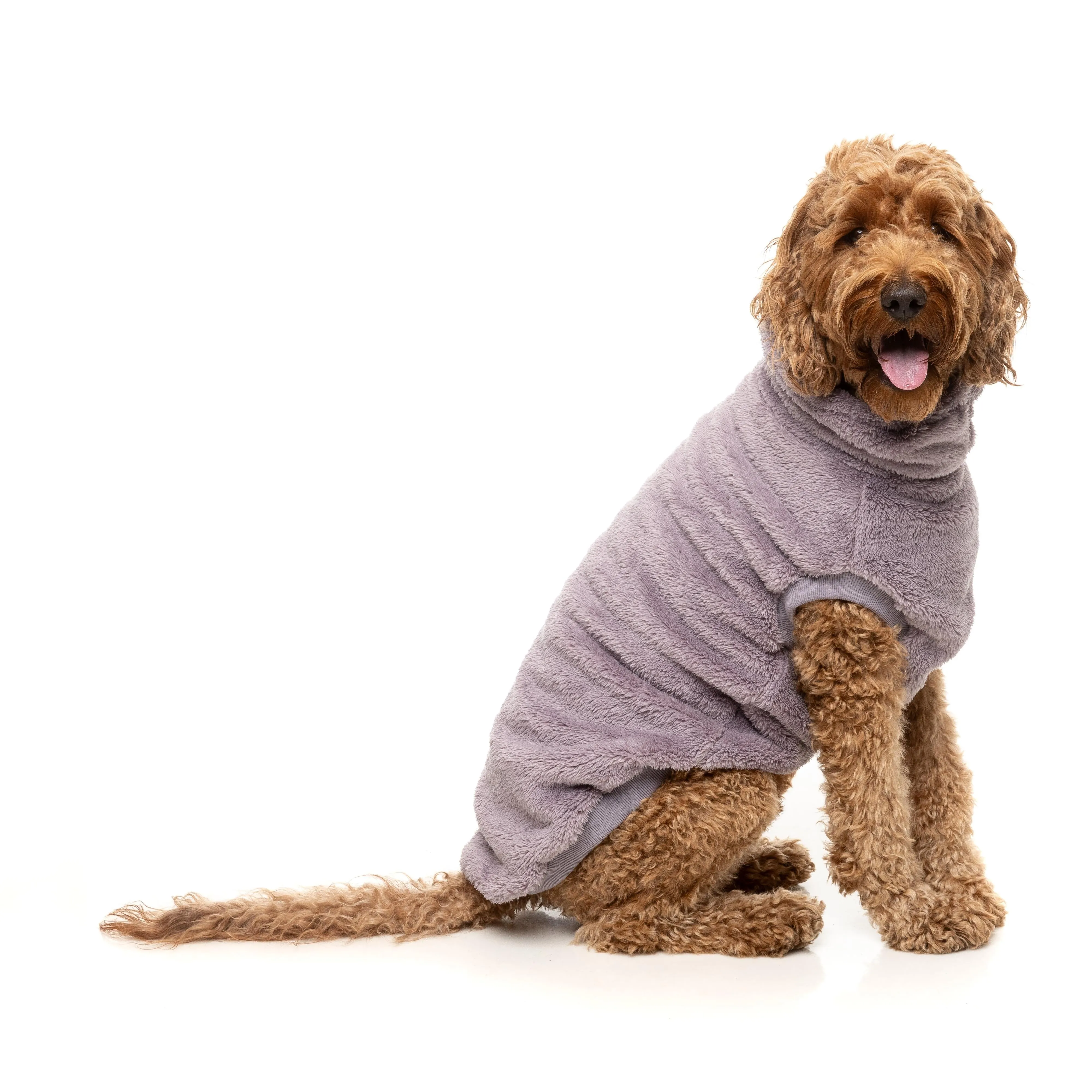 FuzzYard Dog Apparel Turtle Teddy 25 Sweater Lavender Size 1 ^ ^