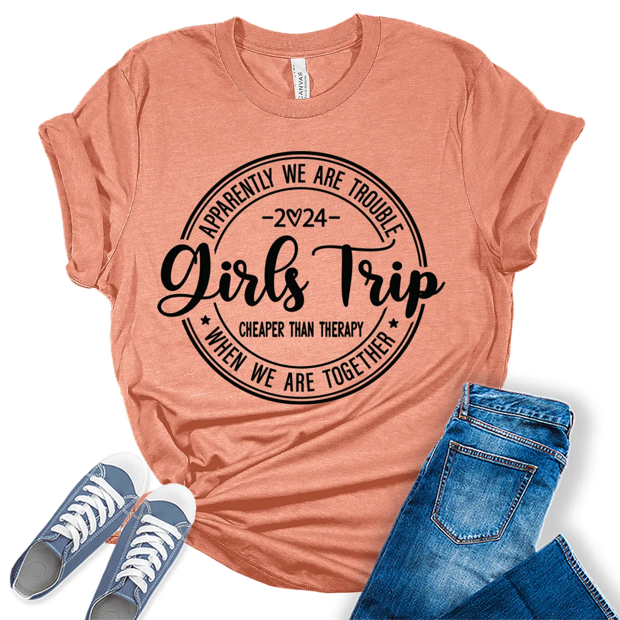 Girls Trip 2024 Shirt Women Graphic Tees