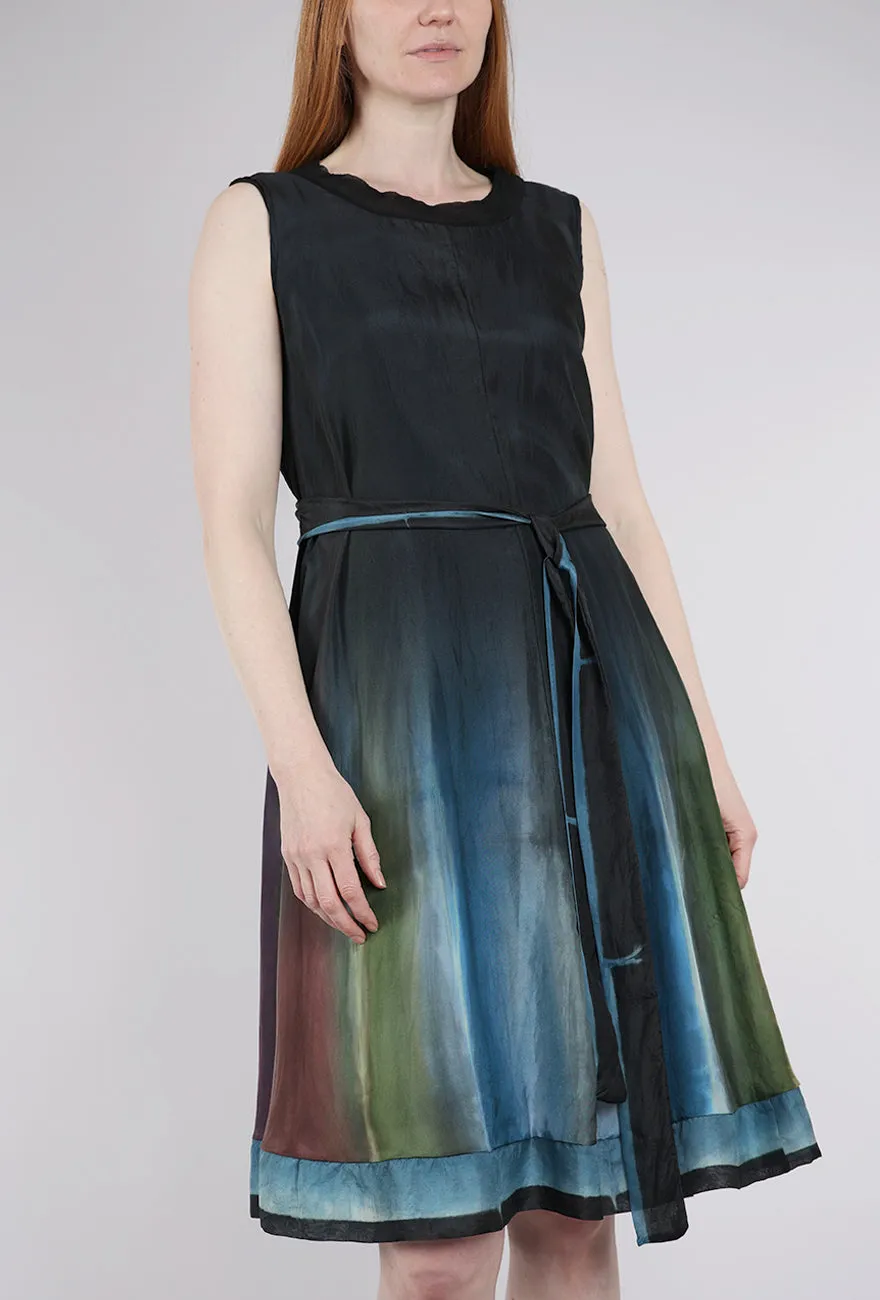 Hand-Dyed Silk Dress, Marine
