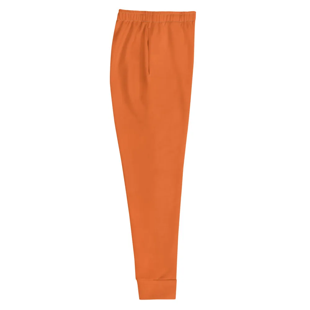 Hot Orange Women's Joggers, Solid Color Premium Slim Fit Soft Sweatpants-Made in EU