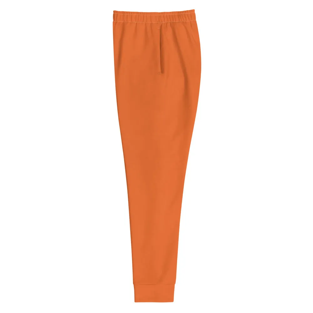 Hot Orange Women's Joggers, Solid Color Premium Slim Fit Soft Sweatpants-Made in EU