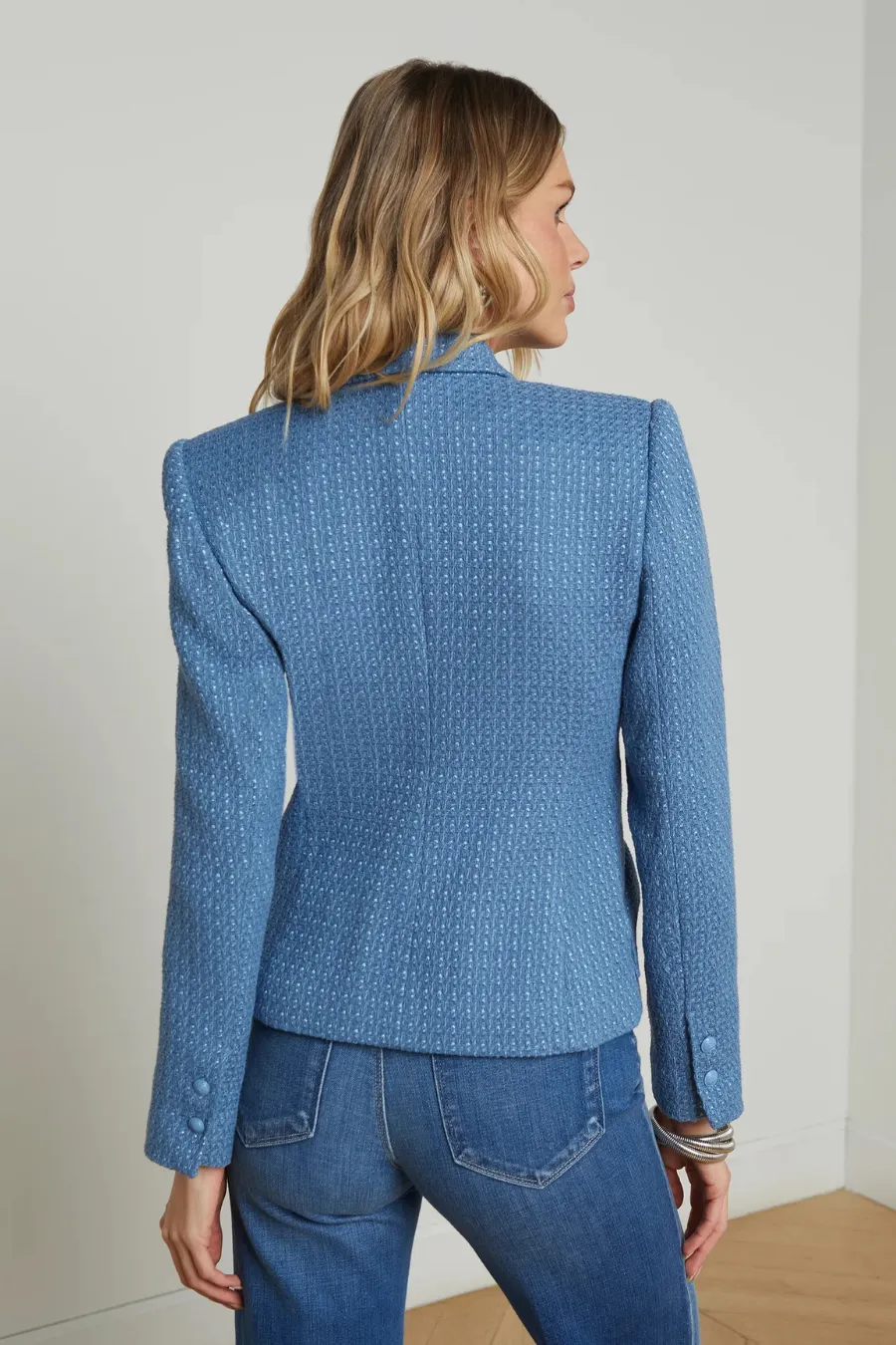 Jennah Blazer Harbor Blue/Good Luck Chain