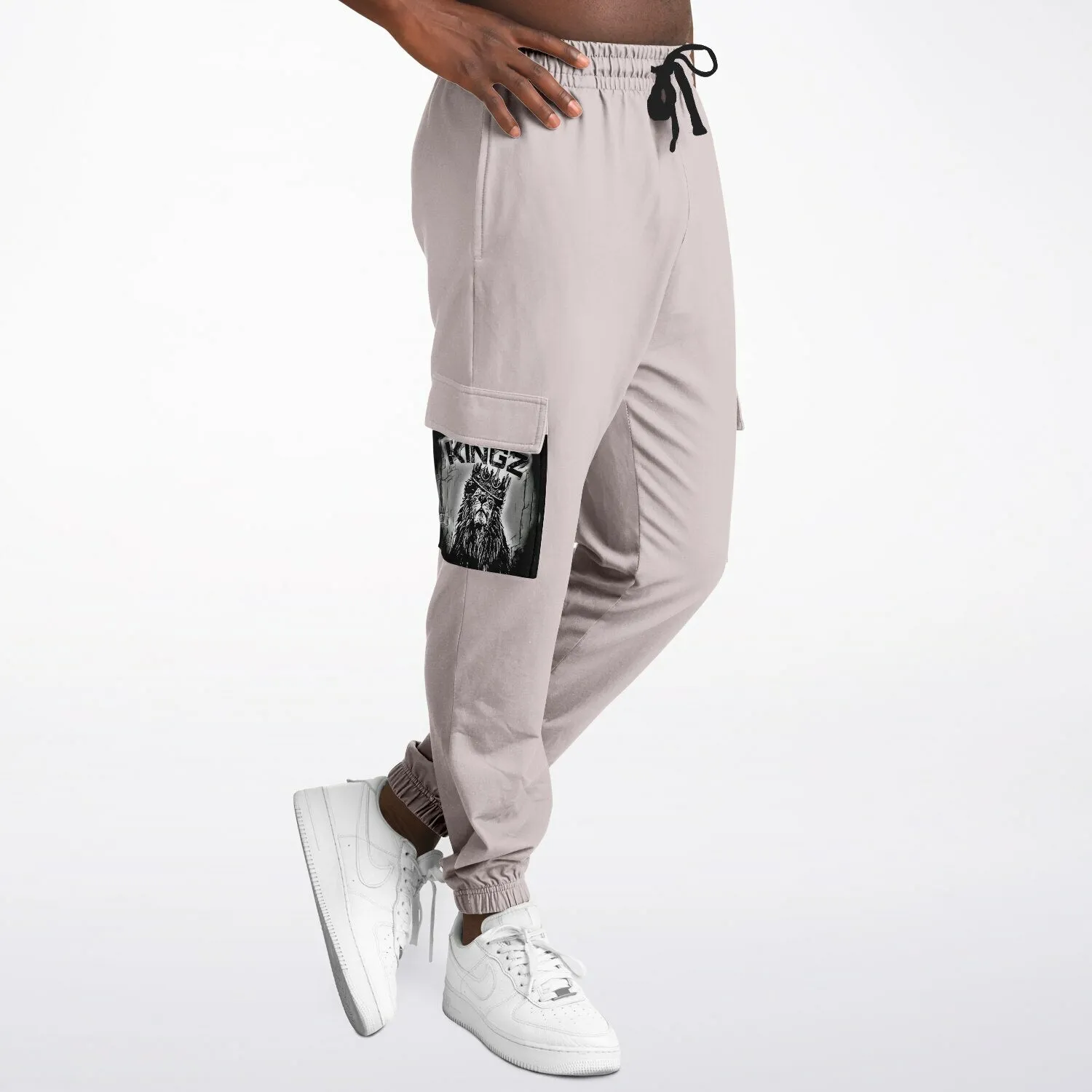 KINGZ 01-02 Men's Designer Athletic Cargo Joggers