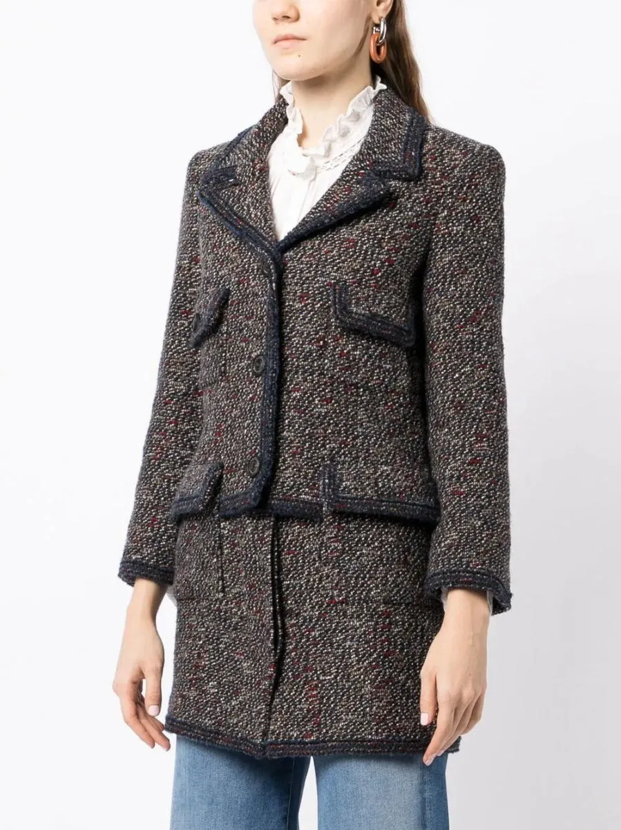 Layered Tweed Jacket