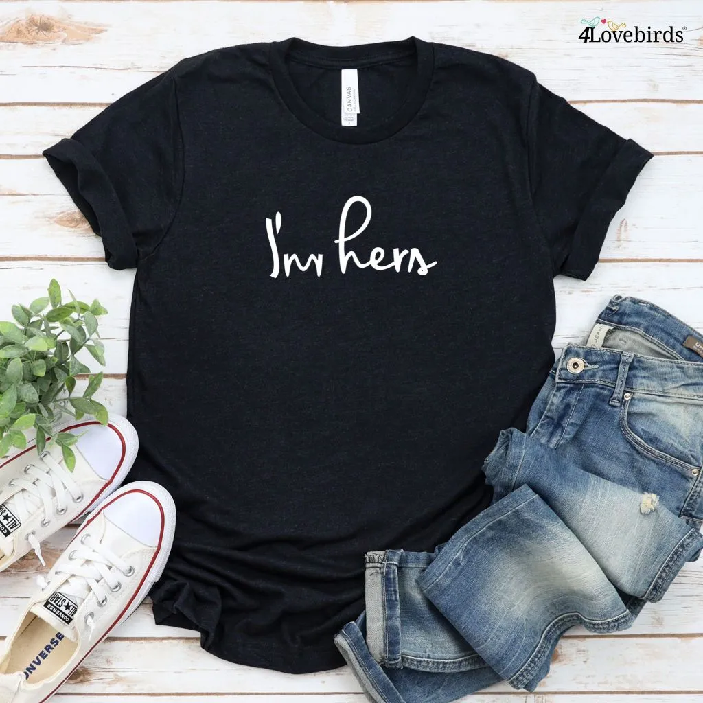 LGBT Couple Matching Outfits: She's Mine, I'm Hers - Valentine's Day Set for Wife or Girlfriend