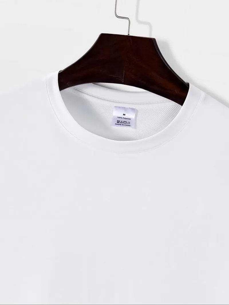 Men'S Plain round Neck Tees, Streetwear, Regular Fit Trendy Casual Short Sleeve T-Shirt for Daily Outdoor Wear, Crew Necks Plain Tee, Summer Streetwear Top, Summer Outfits, Men'S Clothing
