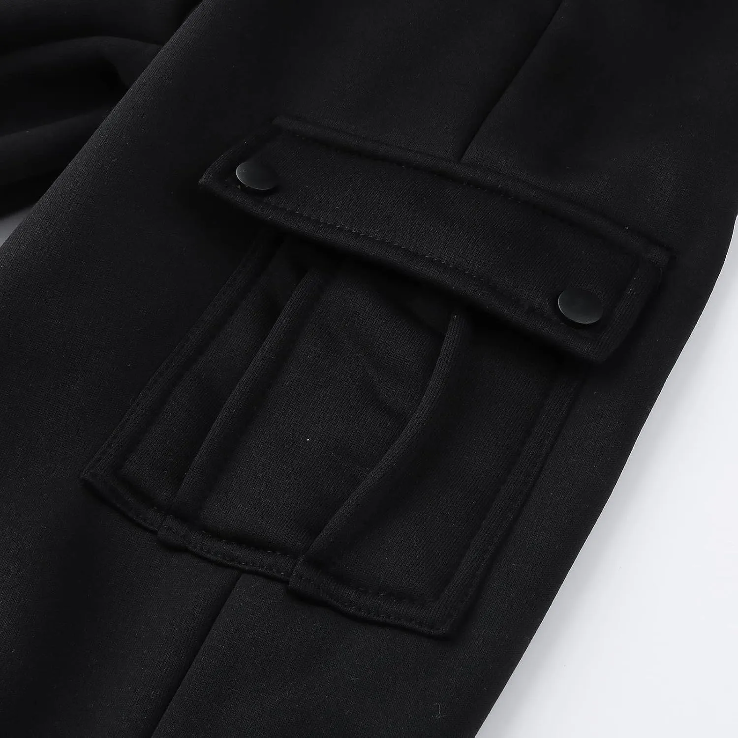 Mens Workout Cargo Sweatpants Men's Cargo Pants Relaxed Fit Work Pants Stretch Elastic Waist Multiple Pockets Fitness