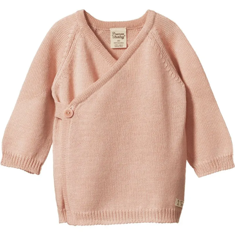 Merino Knit Kimono Jacket - Rose Dust