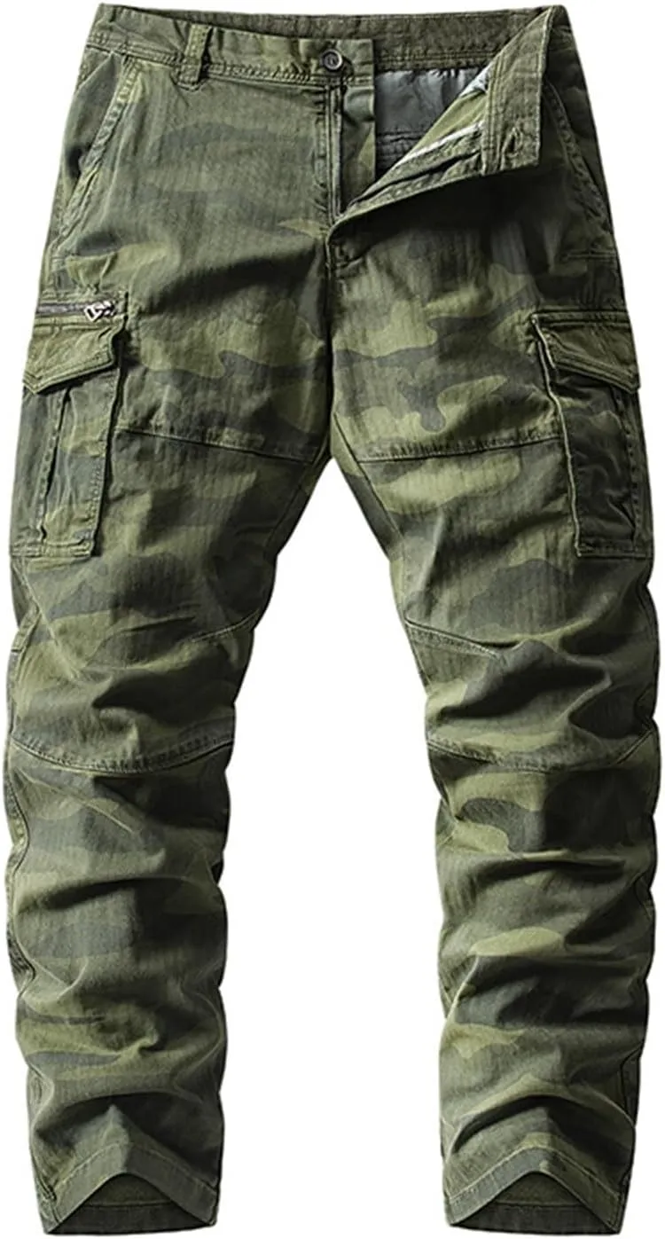 MIDOO Mens Cargo Pants Relaxed Fit Casual Drawstring Waist Lightweight Breathable Active Athletic Fishing Hiking Pants