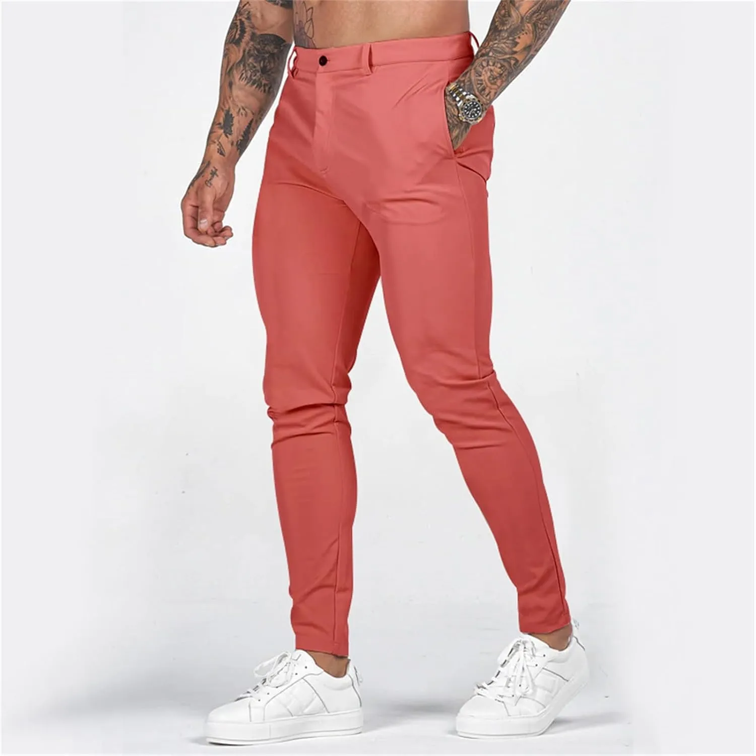 MIDOO Mens Pants Casual Relaxed Soft Fleece Active Athletic Workout Jogger Pants with Pocket and Drawstring Elastic Waist