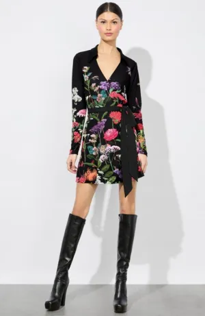 Millicent LS Flare Mini Dress