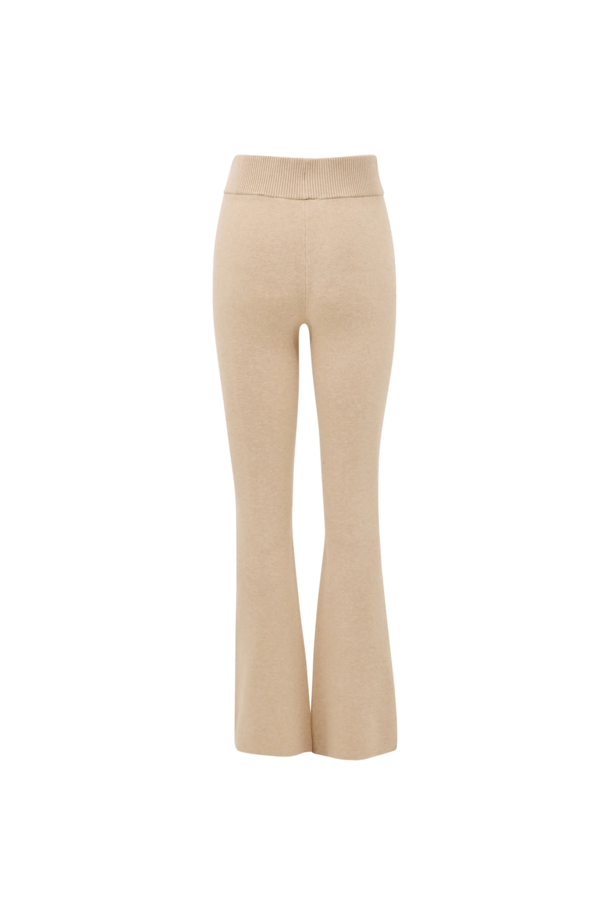 Olly Flare Pants - Beige Melange
