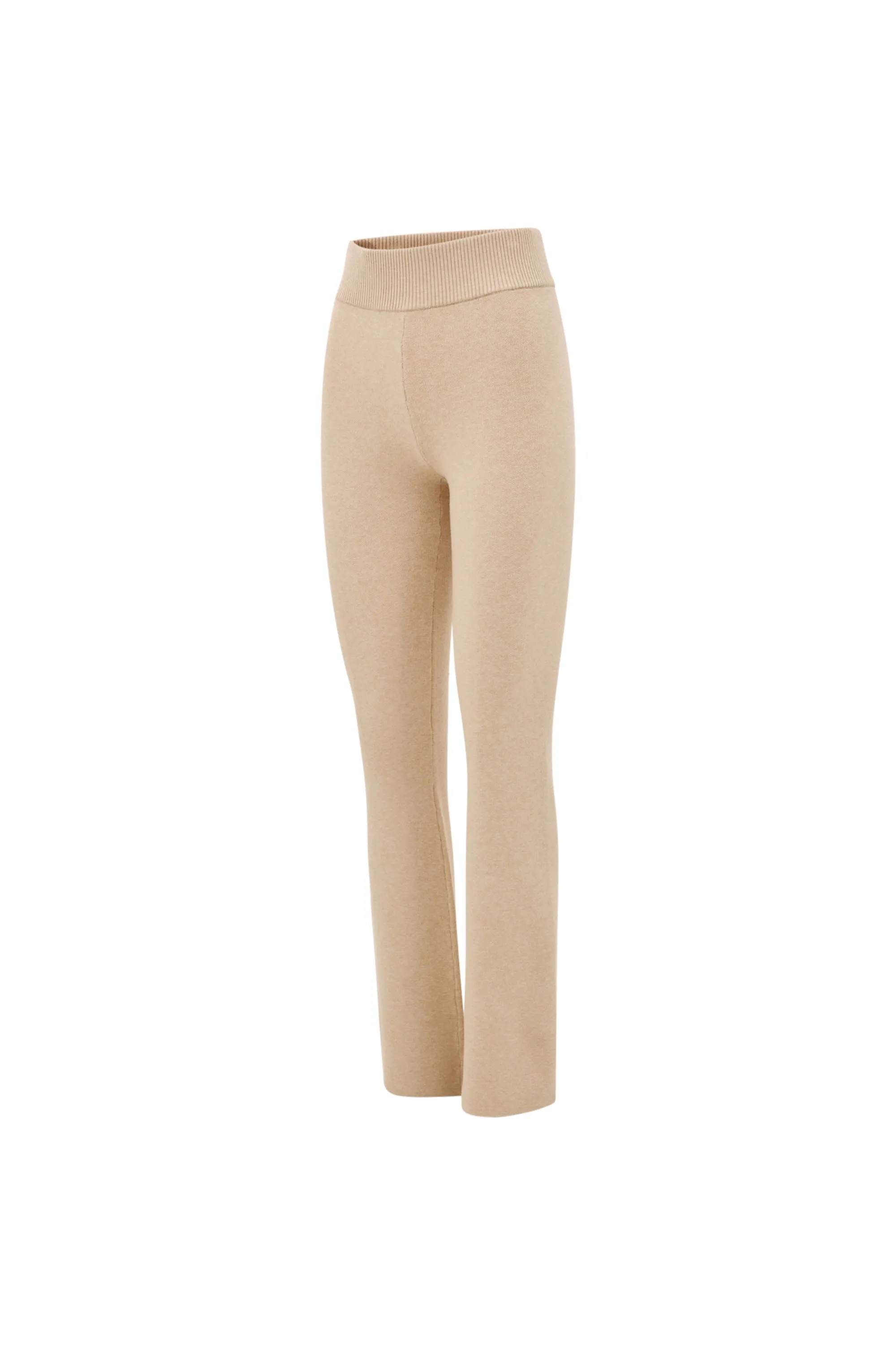 Olly Flare Pants - Beige Melange