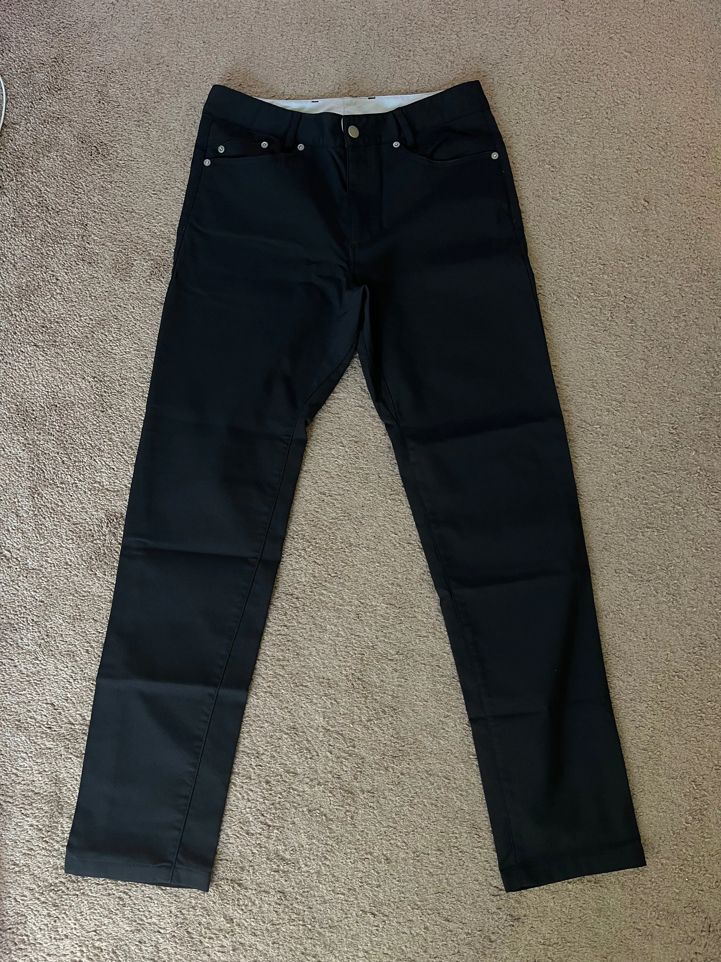 Outlier Slim Dungarees - 33 x 31.75 - black