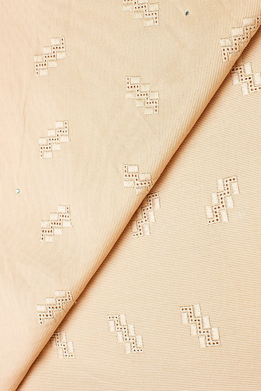PQL002-BGE - High Quality Pique Cotton Lace - Beige