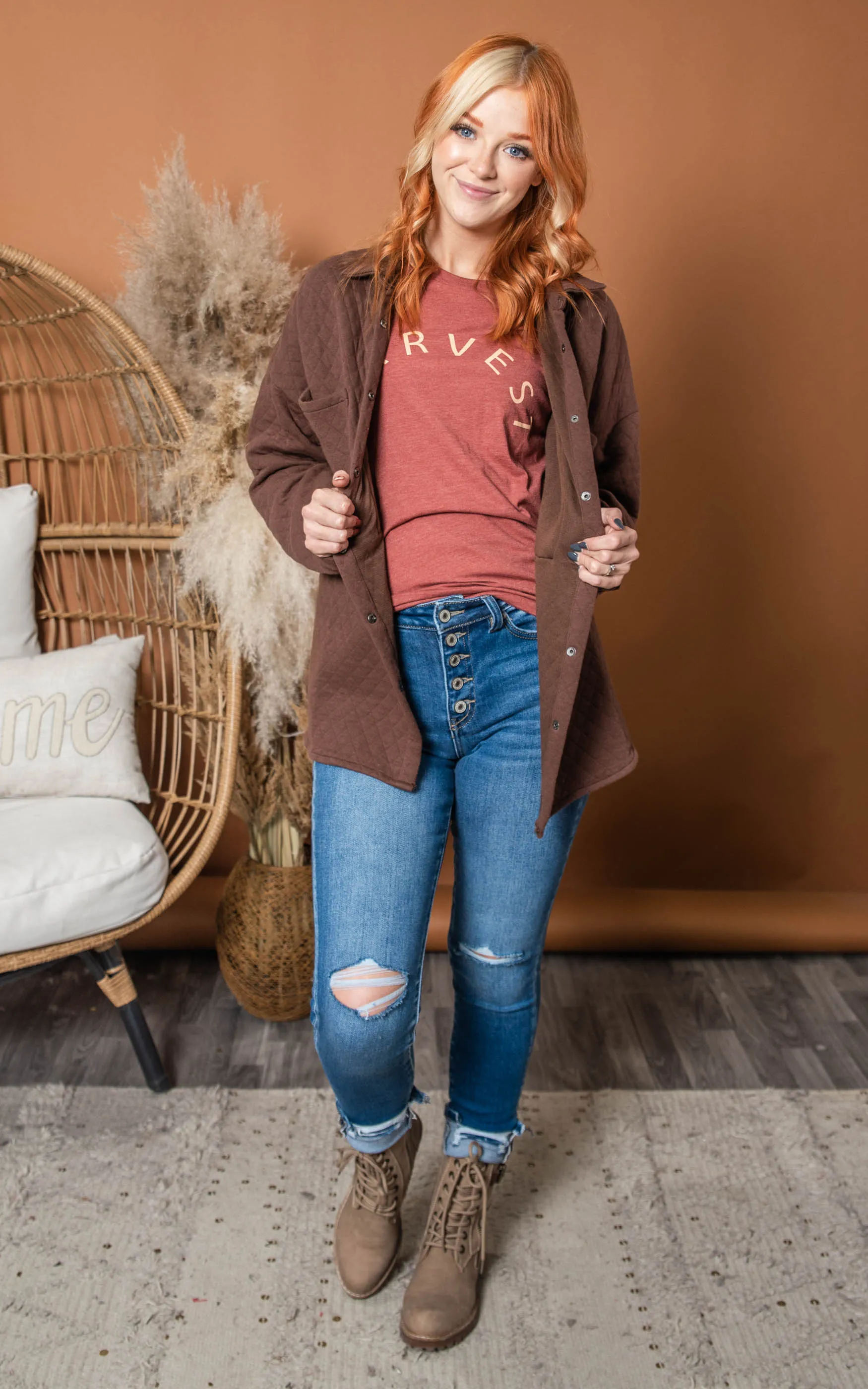 Quilted Shirt Jacket
