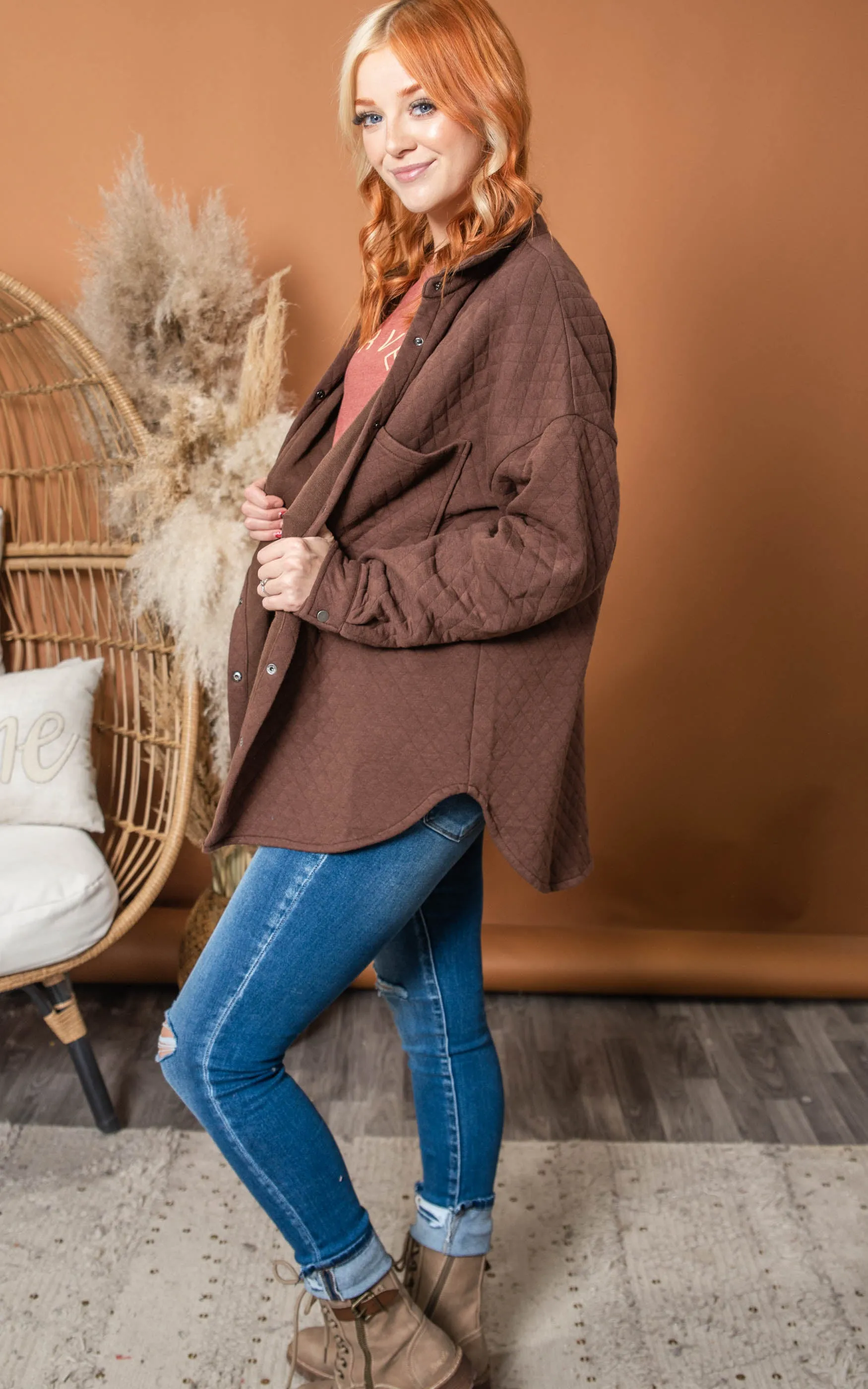Quilted Shirt Jacket