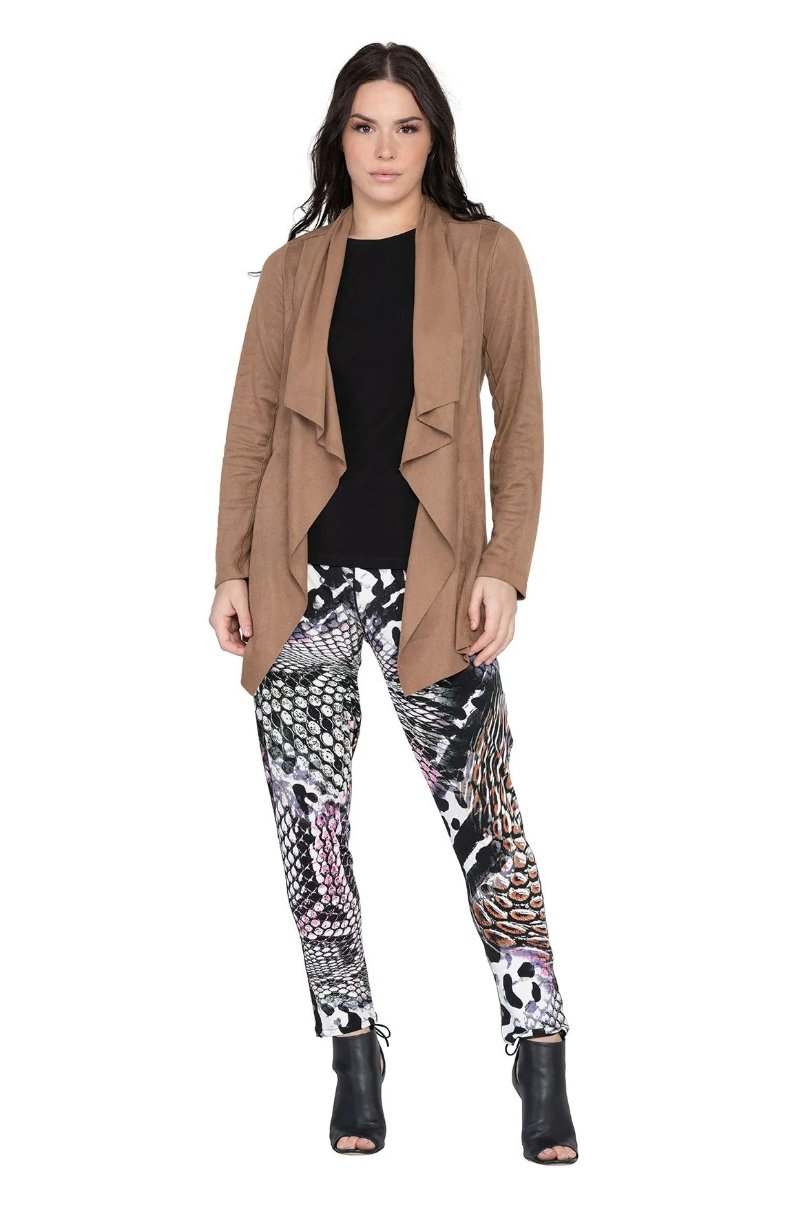 Single Layered AssymetricLong No Zip Jacket