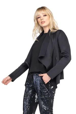 Single Layered Asymmetric Zip Jacket