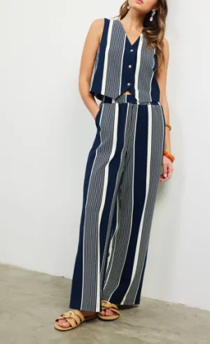 Skies Are Blue Variegated Stripe Knit Pants