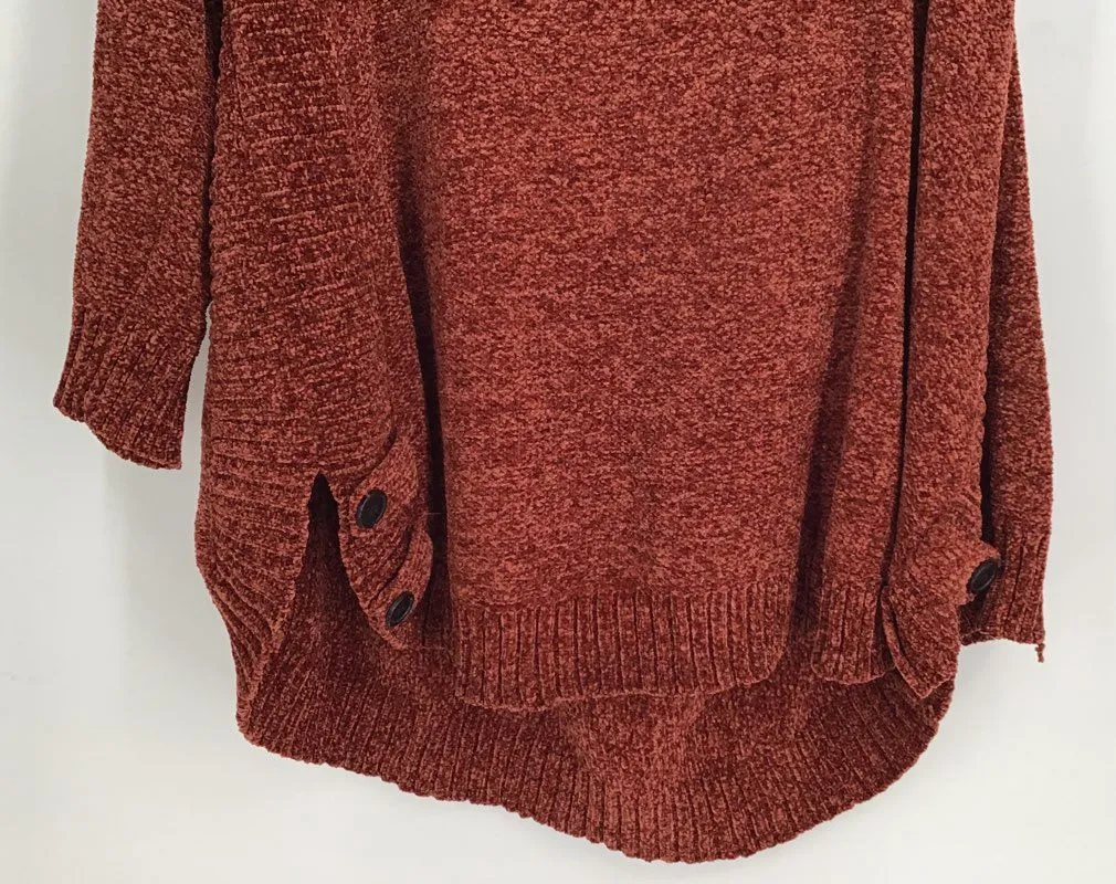 Soft Surroundings Women's Red Knitted Pullover Sweater - Size XL