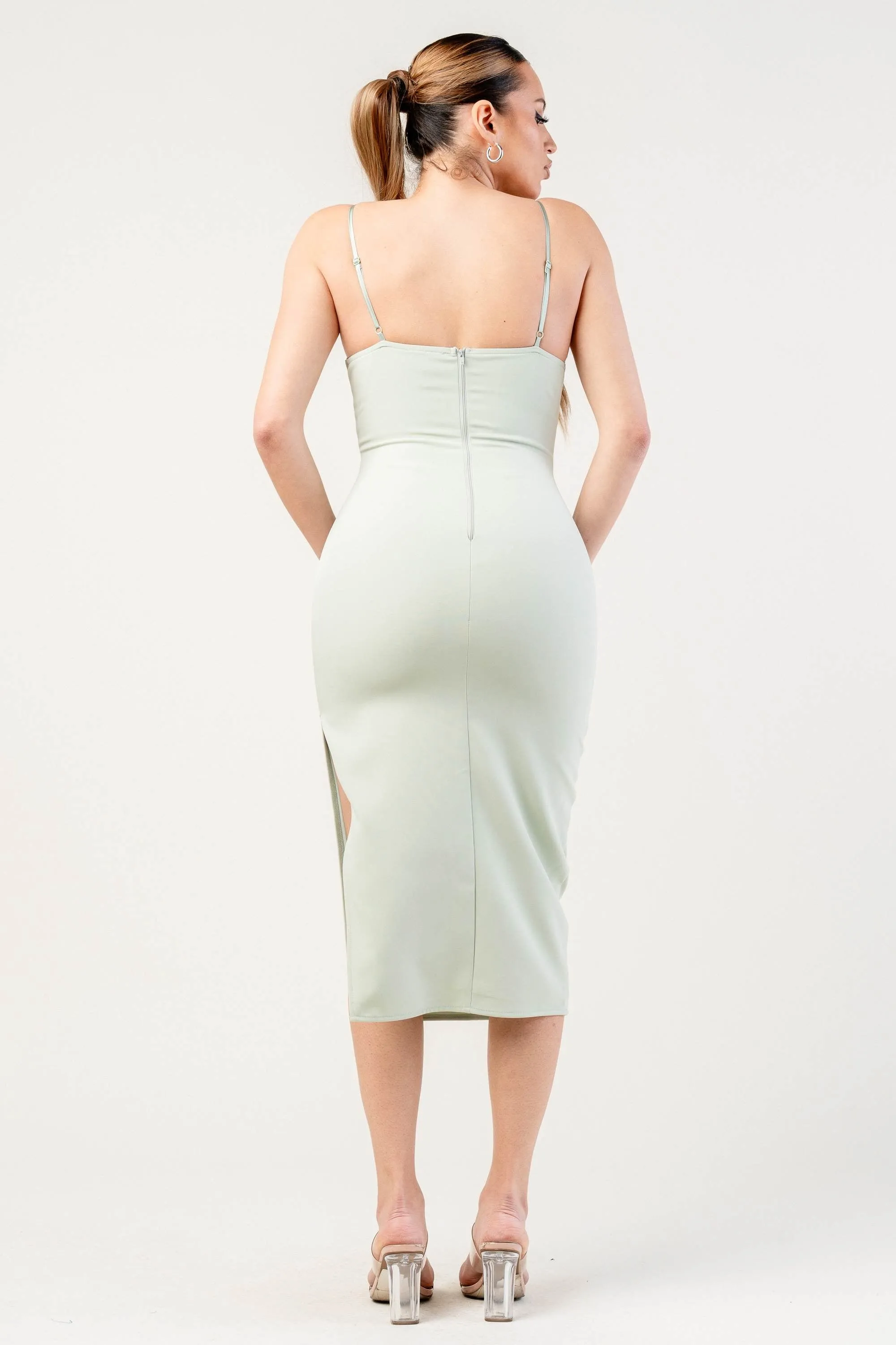 STRETCH WOVEN DRESS