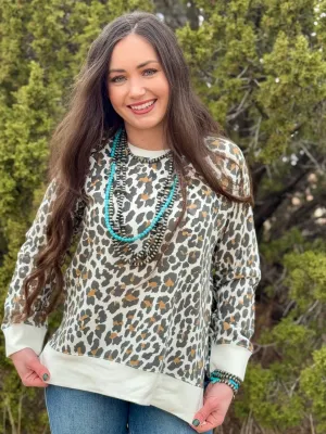 Texas True Threads Mendy Leopard Sweatshirt