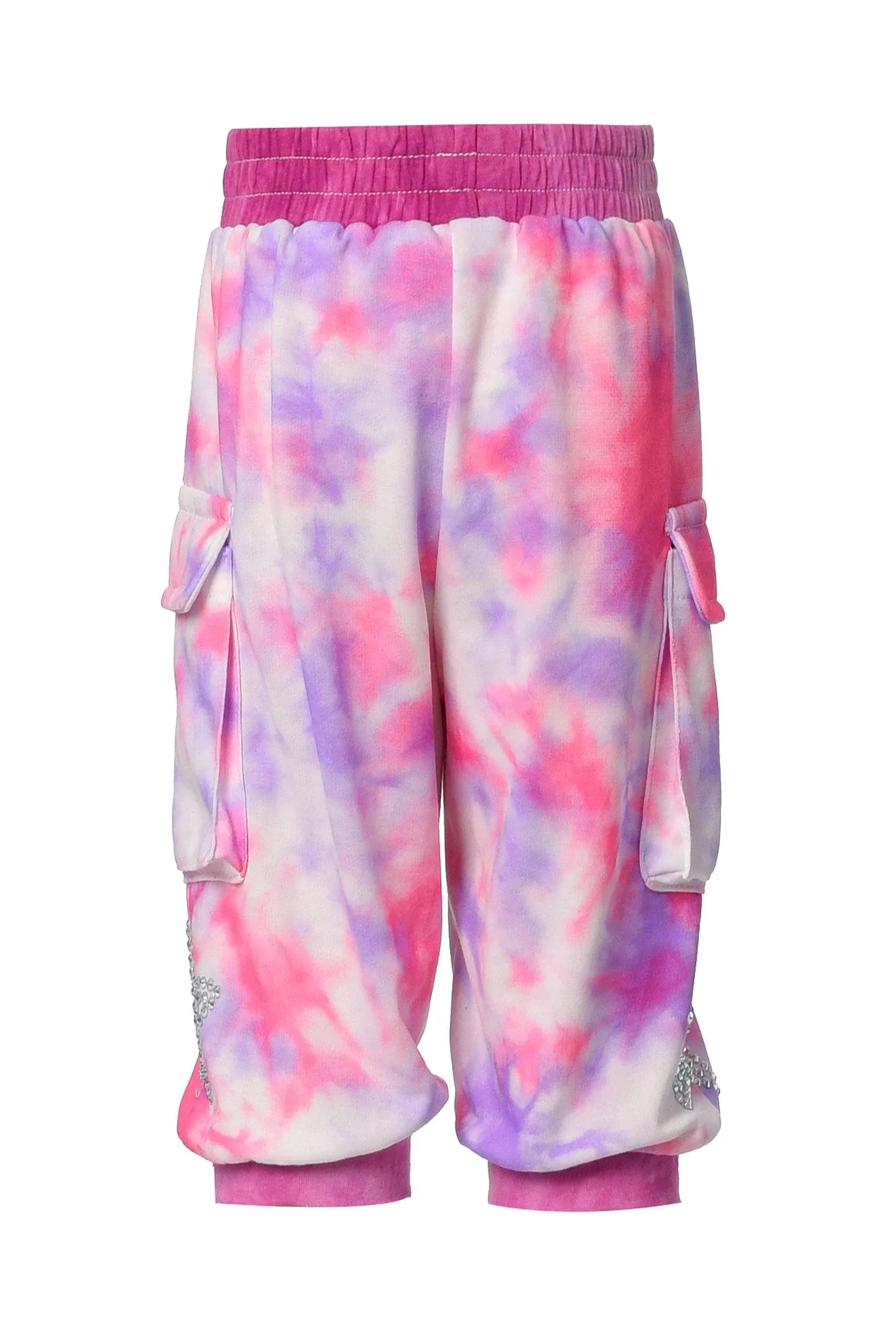 TIE-DYE CARGO JOGGERS (B18279)