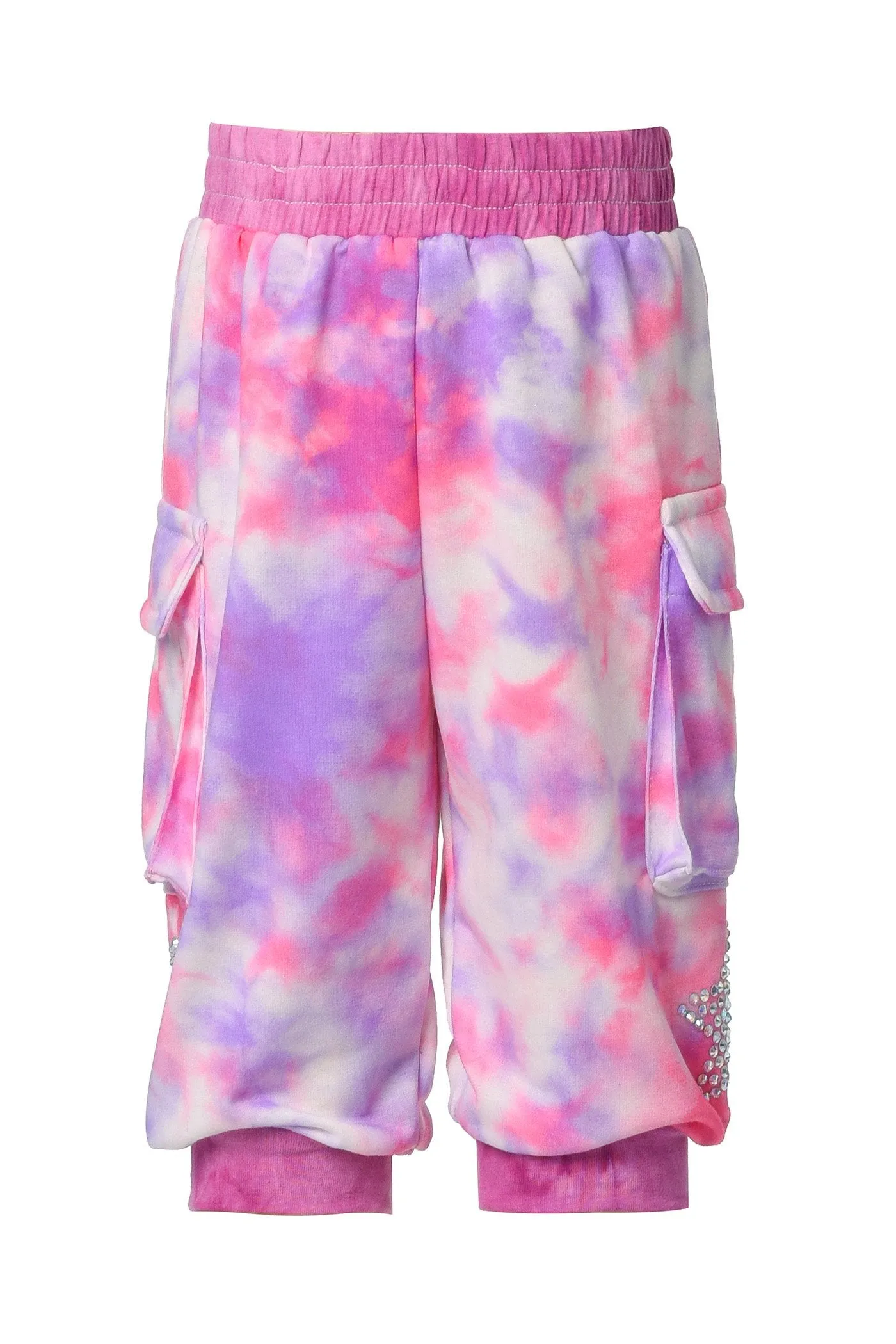 TIE-DYE CARGO JOGGERS (B18279)