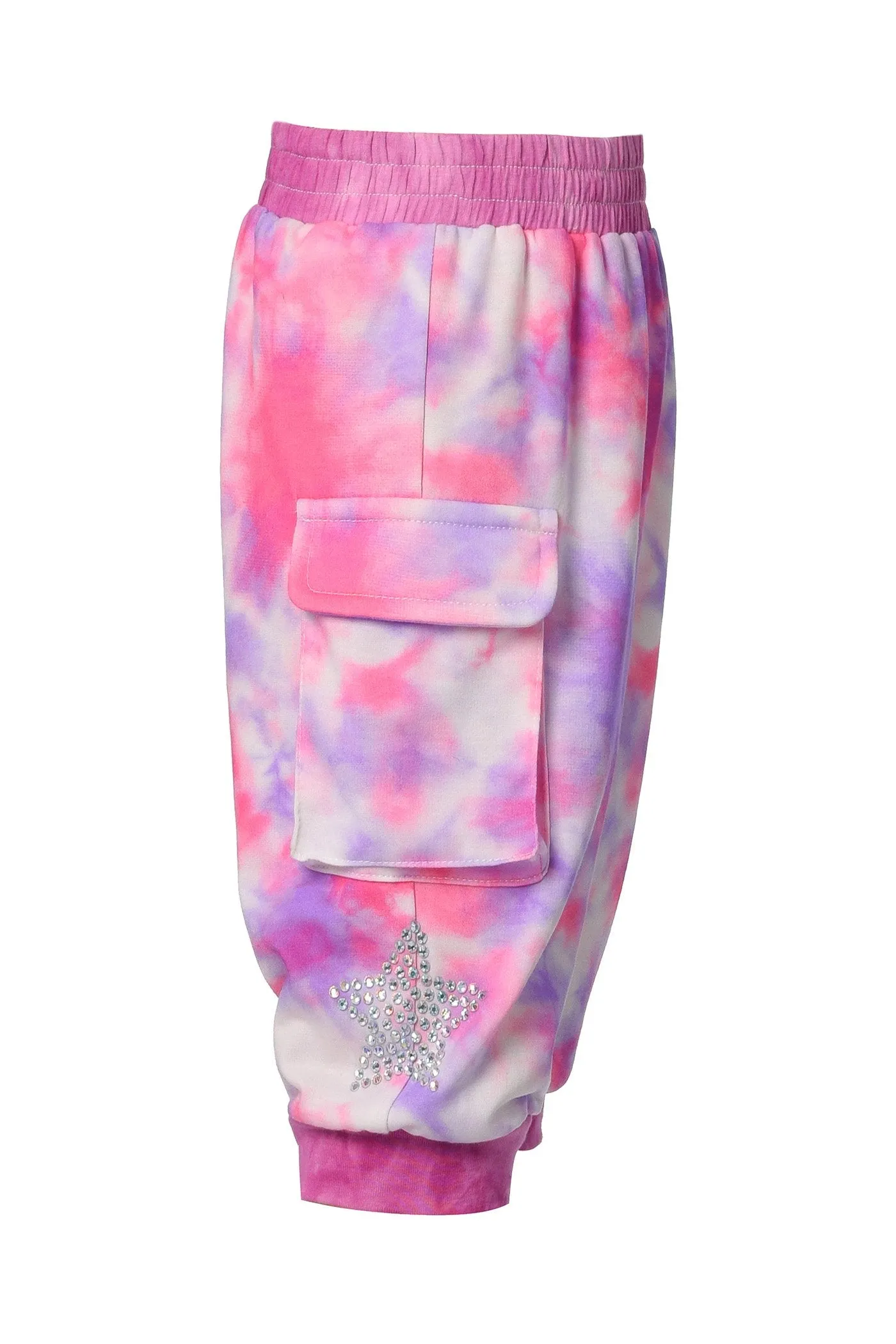 TIE-DYE CARGO JOGGERS (B18279)