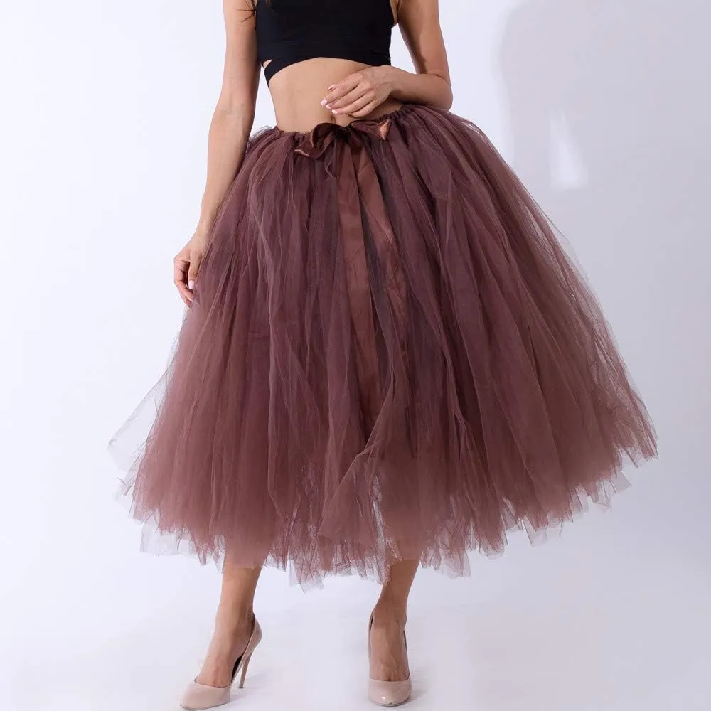 Tulle Skirt Women Women's Adult Classic Elastic 3 or 4 Layered Tulle Tutu Skirt Begoing Skirt Womens Tutu