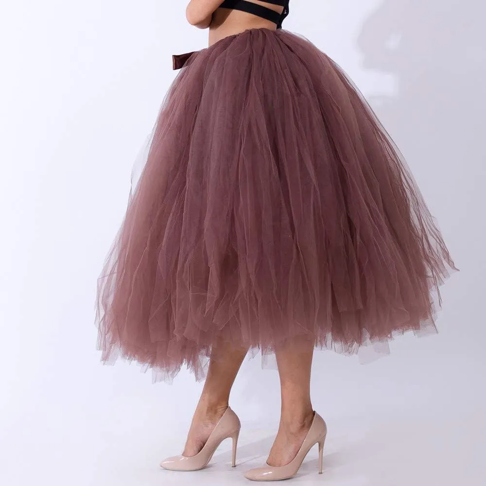 Tulle Skirt Women Women's Adult Classic Elastic 3 or 4 Layered Tulle Tutu Skirt Begoing Skirt Womens Tutu