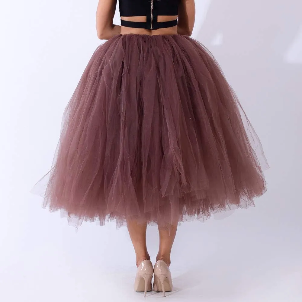 Tulle Skirt Women Women's Adult Classic Elastic 3 or 4 Layered Tulle Tutu Skirt Begoing Skirt Womens Tutu