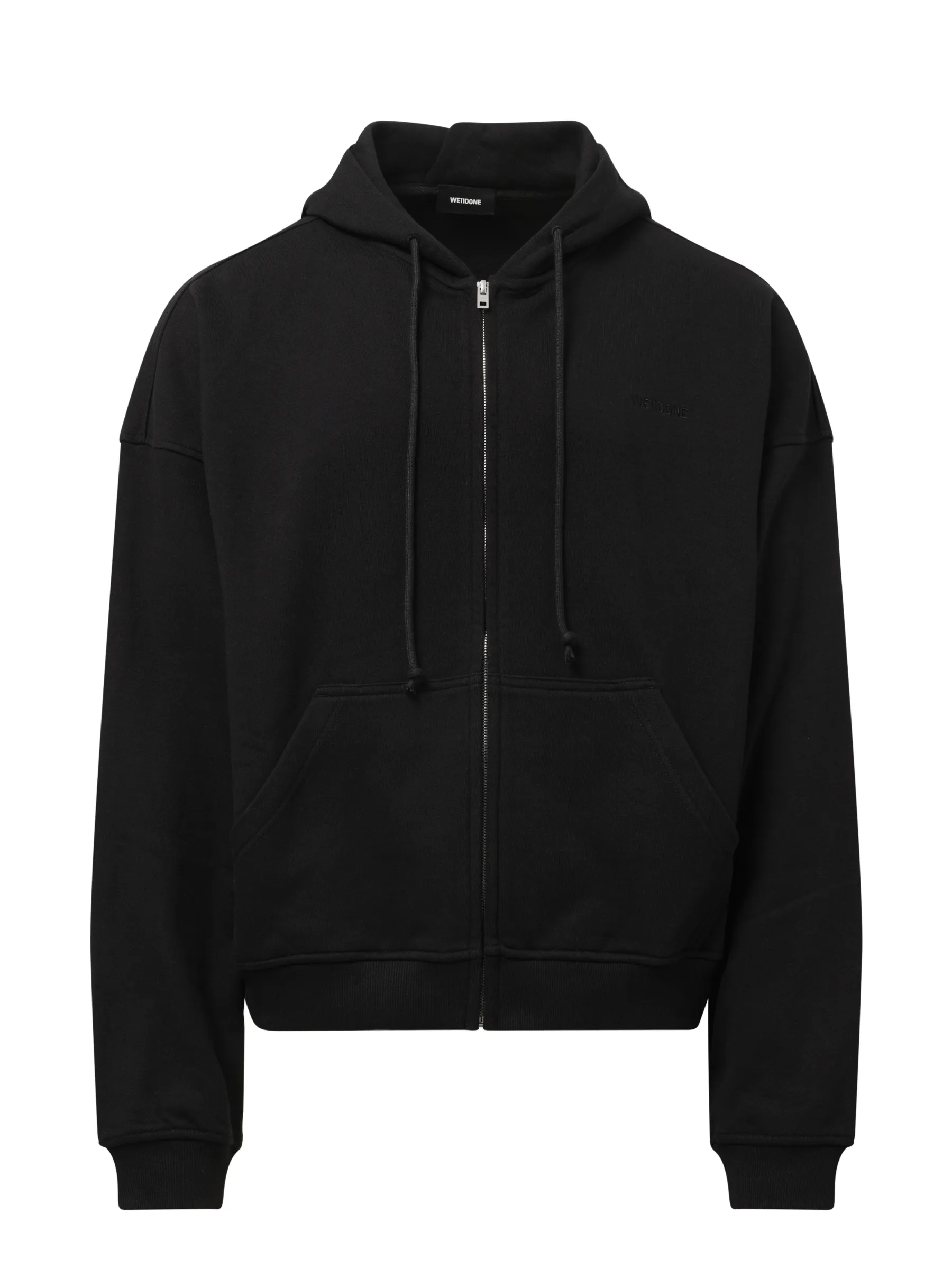 Twin All Around Hoodie Zip-Up in Black