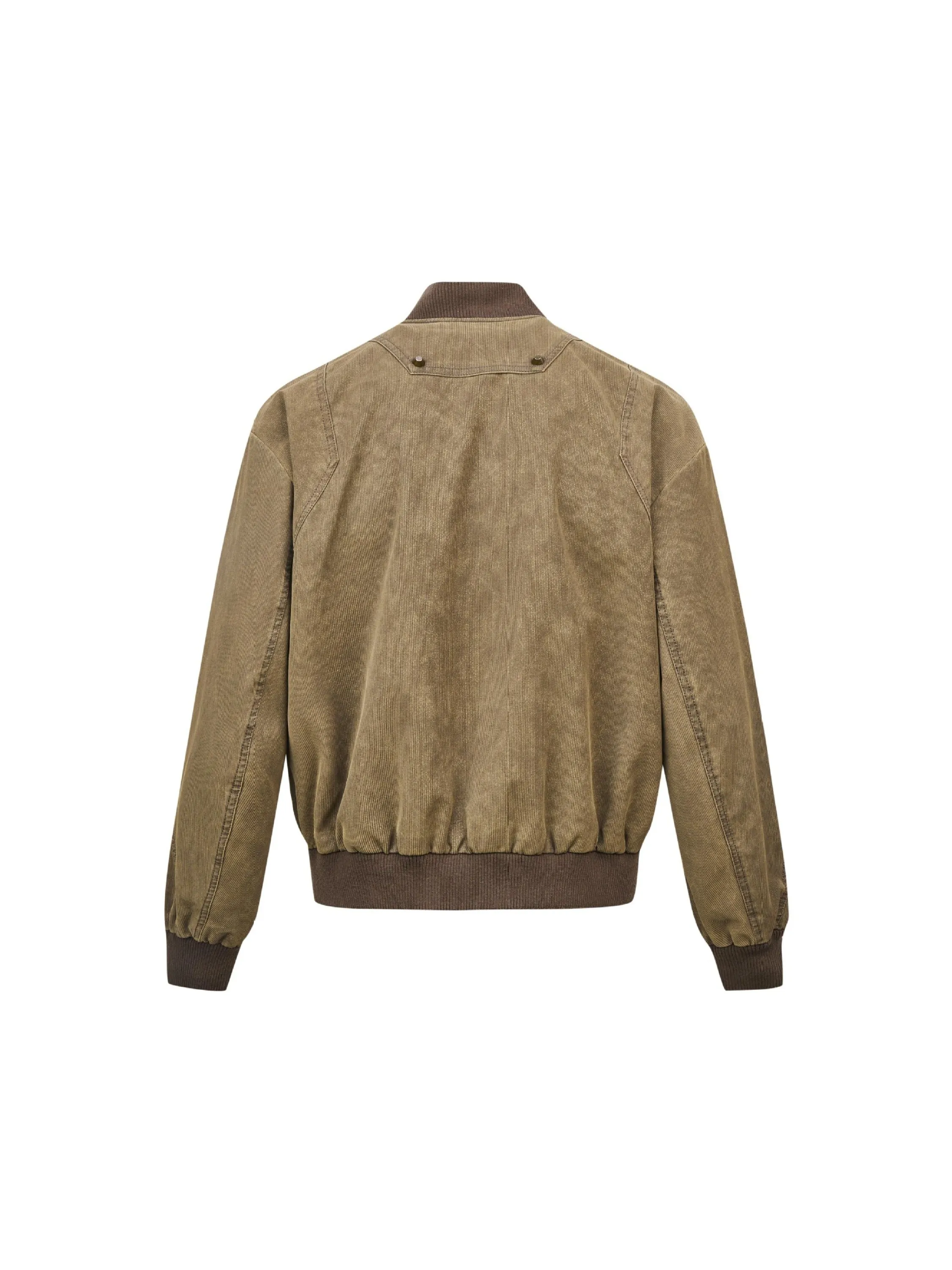 Vintage Layered Deconstructed Zip-up Jacket